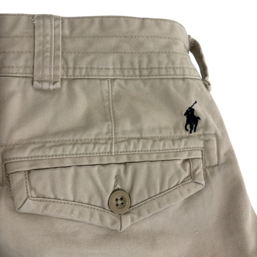 Polo Ralph Lauren Cargo Shorts Mens 46 Tan Khaki Cotton Twill Utility Relaxed